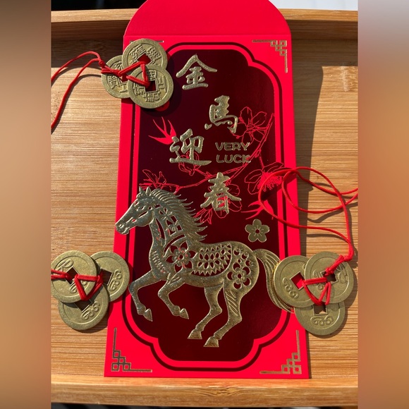 Year of the Horse 2026 Money Luck Envelope 3 Feng Shui Coins Bundle - Picture 6 of 6